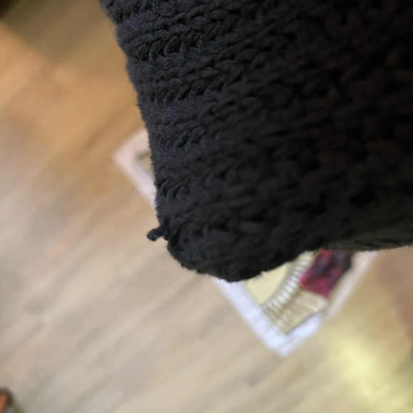 FREE PEOPLE SWIM TOO DEEP CARDIGAN BLACK MEDIUM - Picture 13 of 13